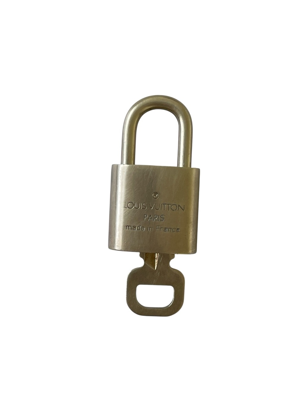 Authentic Louis Vuitton Brass Padlock & Key #307 - Picture 4 of 5